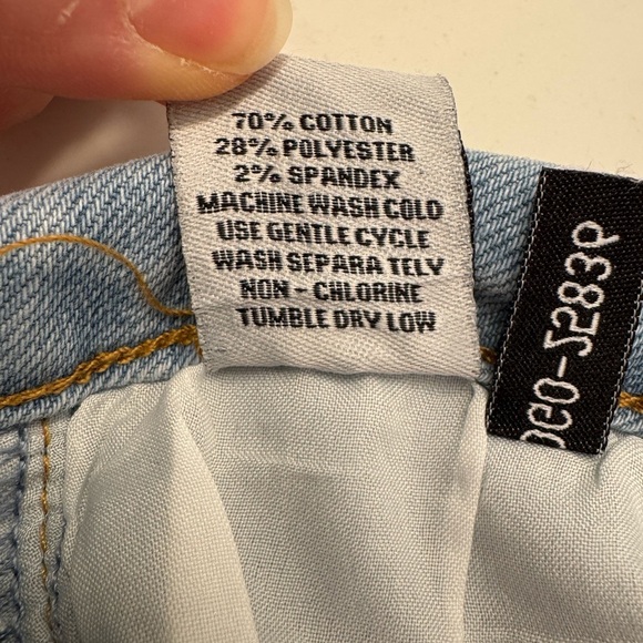 Flying Angel Rhinestone High Waist Straight Leg Jeans- Size 5/27 - Picture 10 of 11